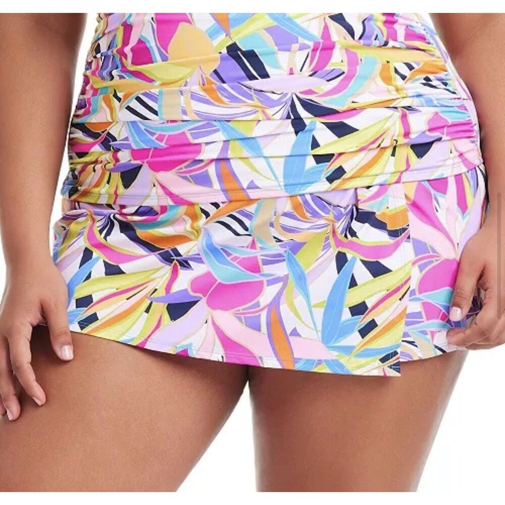 NWT Bleu by Rod Beattie Living Color Swimsuit One Piece Multi Size 20W $79